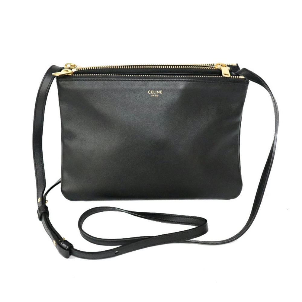 CELINE Trio Bag Black Crossbody Shoulder Strap